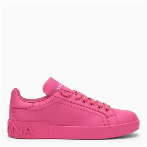 dolce and gabbana pink trainers